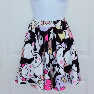 ACDC Rag Ice Cream Print Skater Skirt